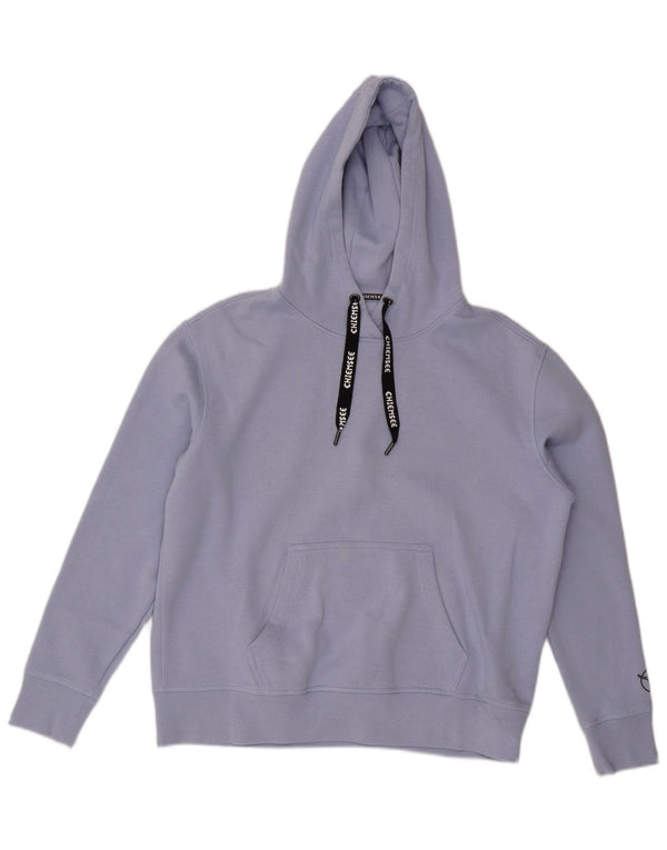 Maglione con cappuccio oversize da donna CHIEMSEE UK 16 grande cotone blu