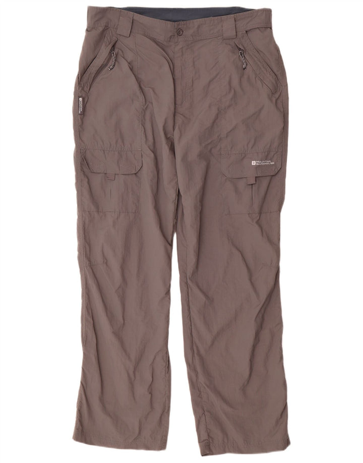 Pantaloni cargo dritti da uomo Mountain Warehouse W36 L31 nylon grigio