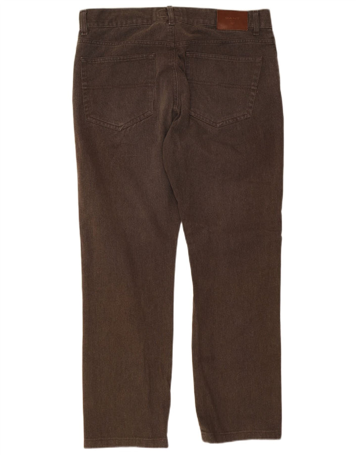 Jeans dritti da uomo Gant W35 L29 cotone marrone