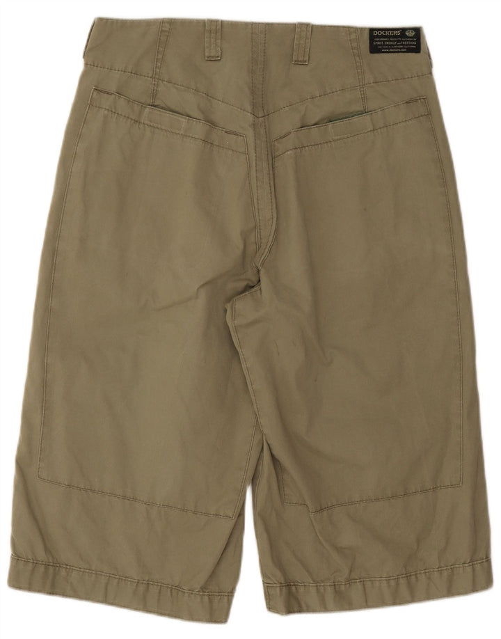 Pantaloncini cargo da donna Dockers W31 cotone kaki medio