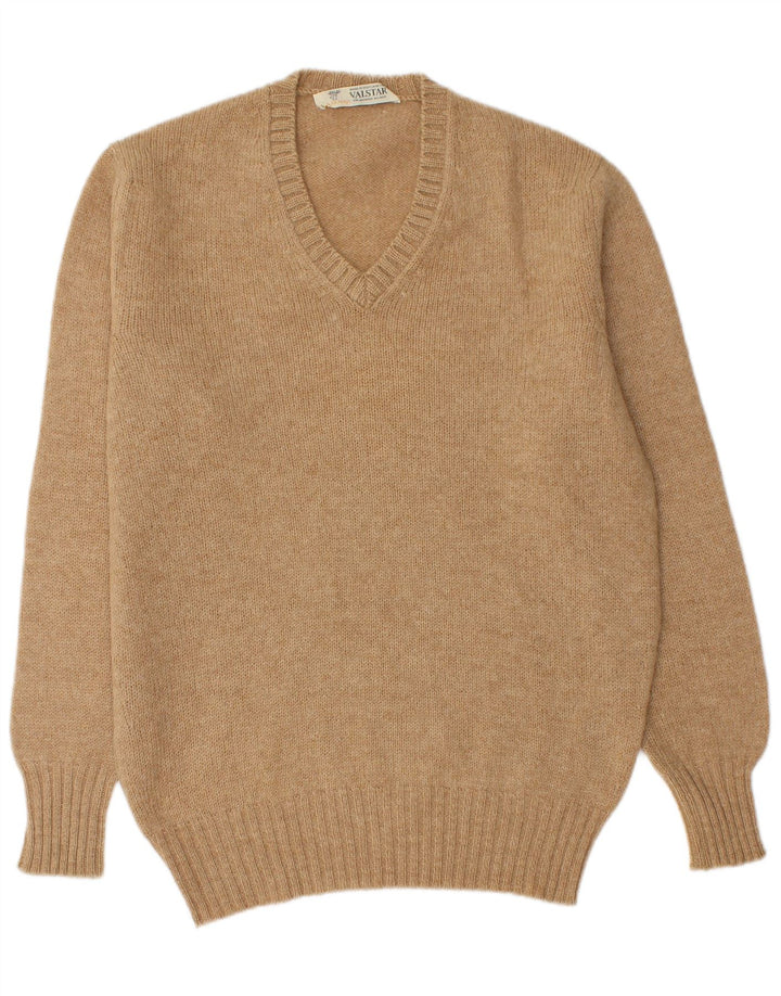 Maglione da uomo con scollo a V Valstar grande beige