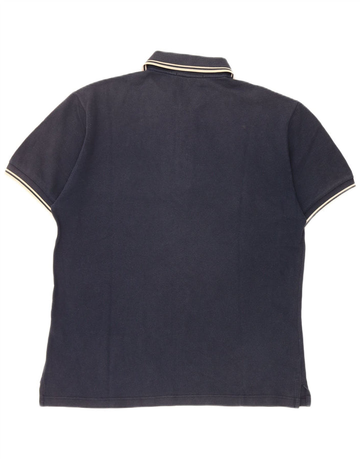 Polo da uomo Fred Perry in cotone a righe medie blu navy