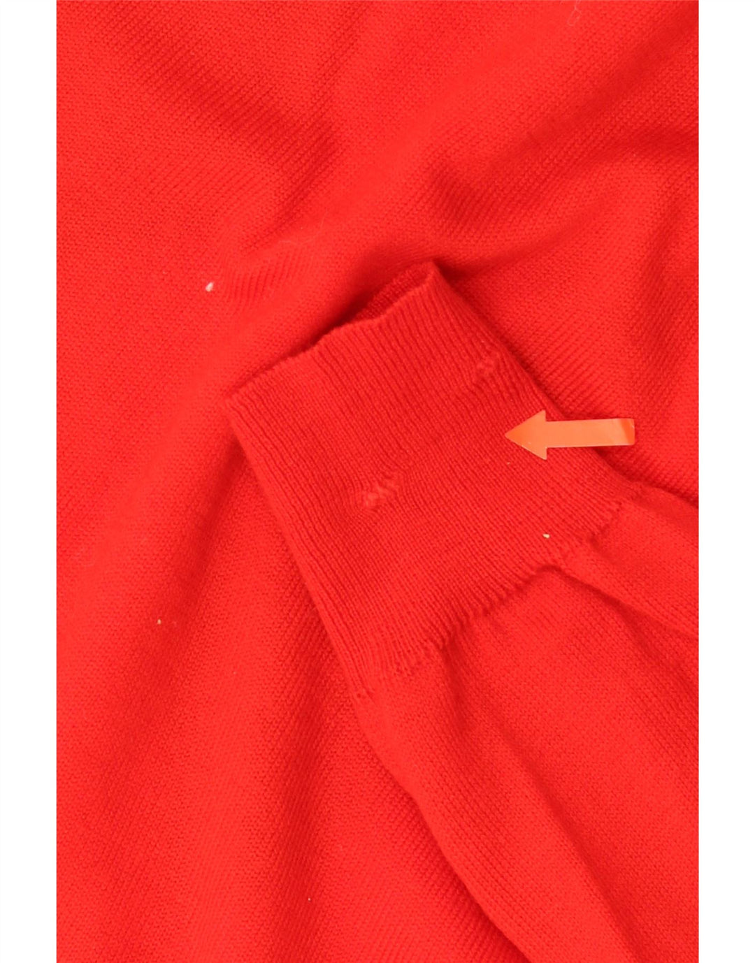 Maglione da uomo con scollo a V VINTAGE rosso medio a rombi/diamante