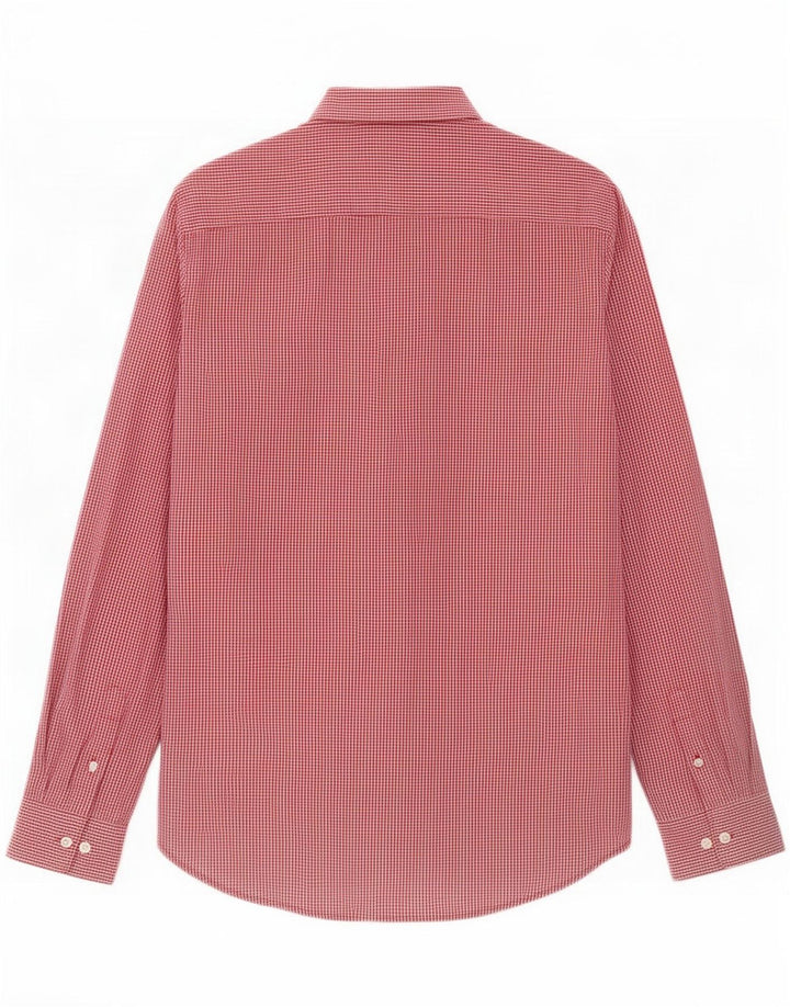 Camicia da uomo French Connection piccola in cotone a quadretti rossi
