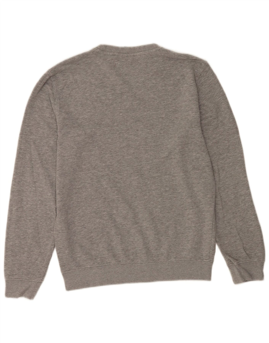 Felpa grafica da uomo Champion, maglione piccolo, cotone chiazzato grigio