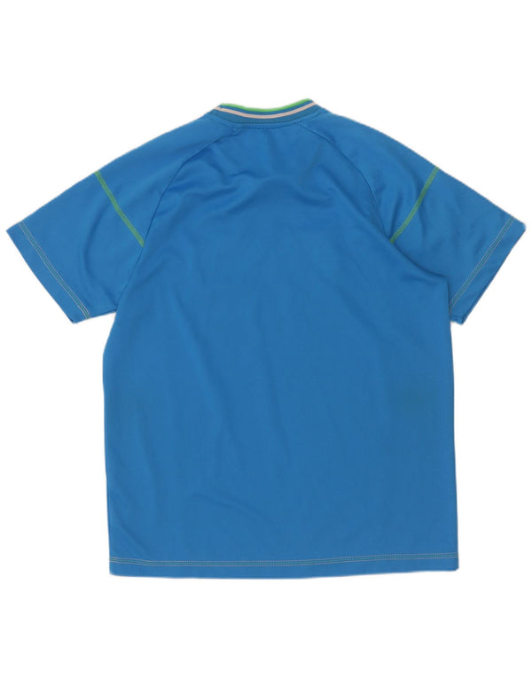 T-shirt grafica da uomo Lotto Top grande in poliestere blu