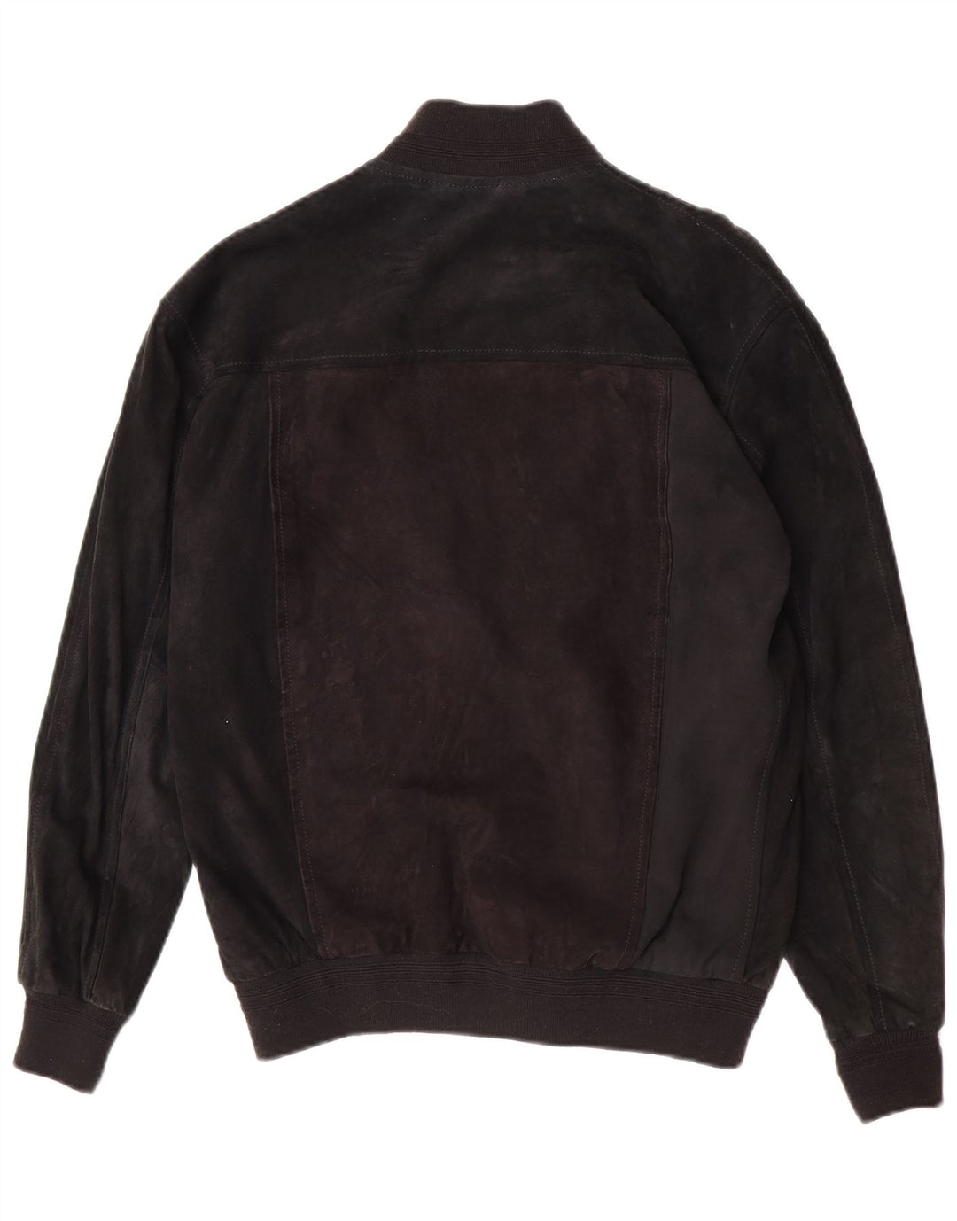 Giubbotto bomber in pelle scamosciata da uomo Zarro IT 50 Large in pelle nera