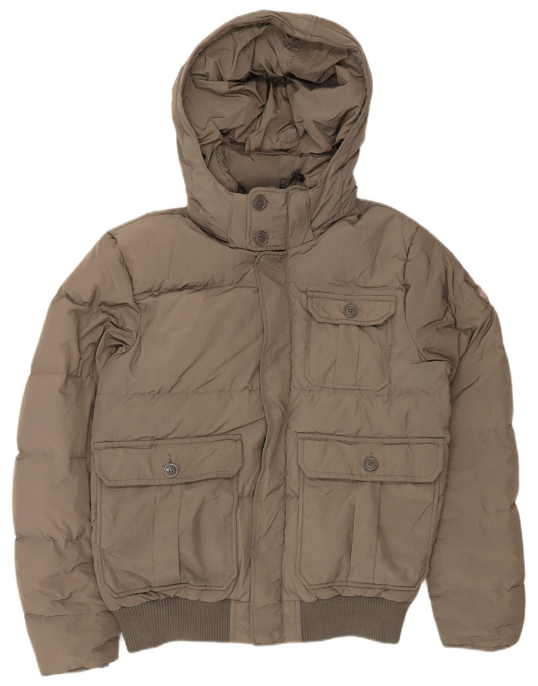 Giacca imbottita con cappuccio da uomo Woolrich UK 36 Small Khaki