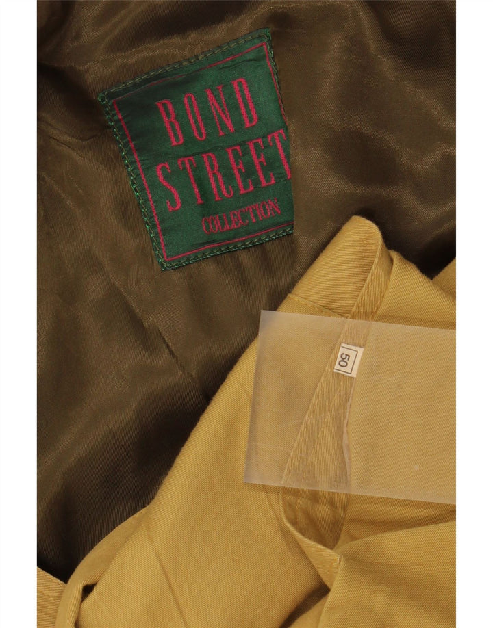 BOND STREET Mens Bomber Jacket IT 50 Large Yellow Vintage Bond Street and Second-Hand Bond Street from Messina Hembry 