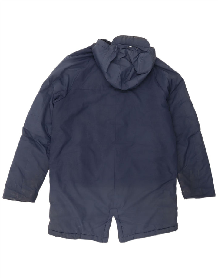 Giacca imbottita con cappuccio Nike da uomo UK 40 grande poliestere blu navy