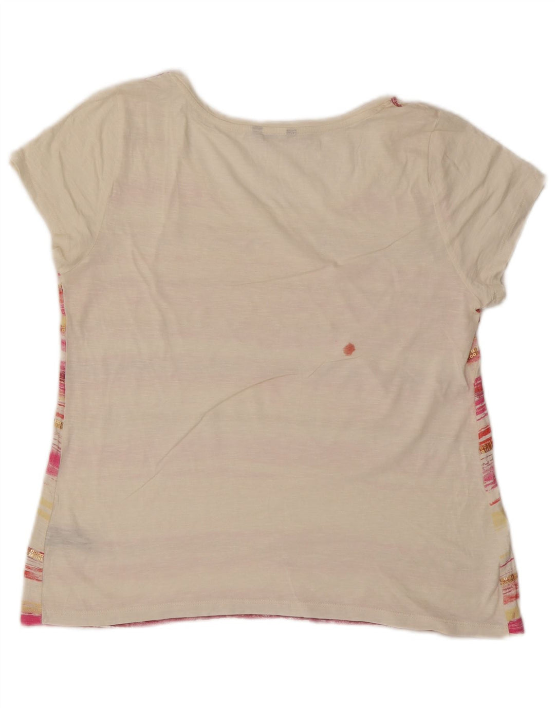 T-shirt da donna M&Co Top UK 14 cotone a righe bianche medie