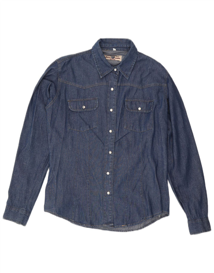 Camicia di jeans da donna Brandon & C UK 18 XL Blu