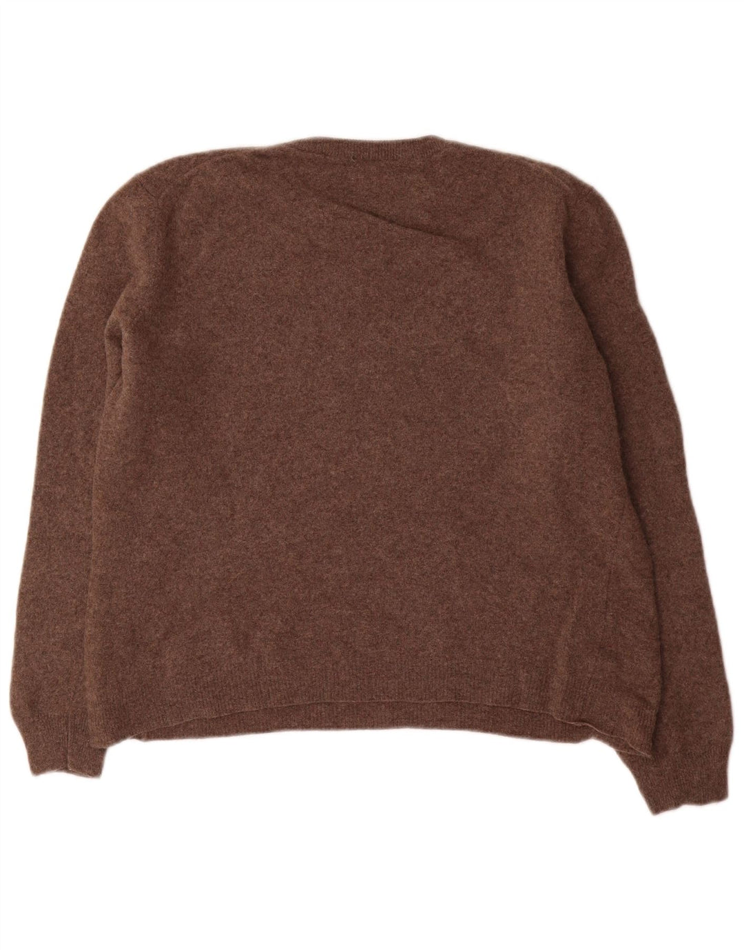 Maglione maglione girocollo da donna Benetton UK 12 Marrone medio