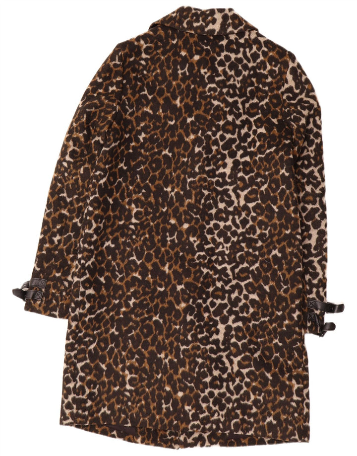 Cappotto GUESS da donna vestibilità ampia UK 6 XS multicolore stampa animalier
