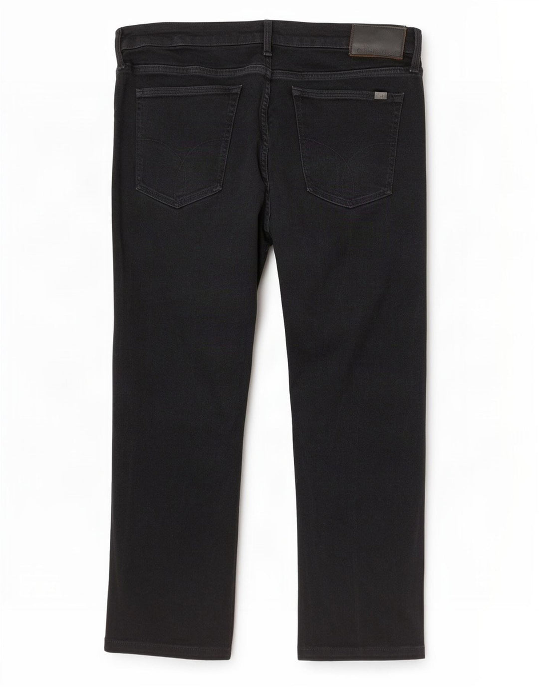 Jeans dritti da uomo Calvin Klein W36 L27 cotone nero