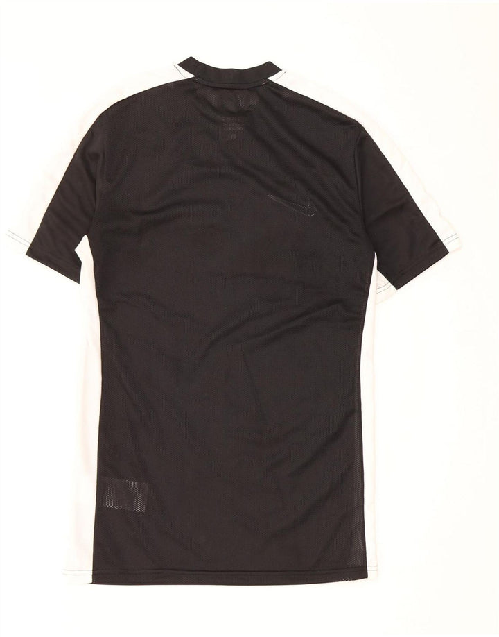 T-shirt Nike Dri Fit Slim Fit da uomo, piccola, in poliestere color block nero