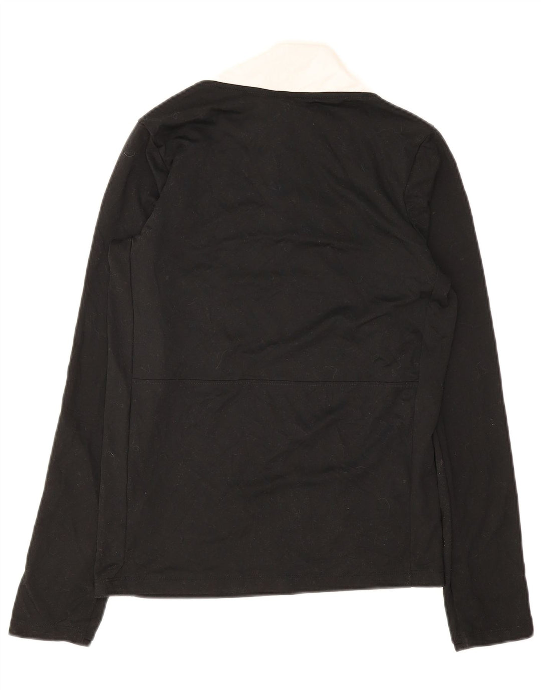 Top da tuta Nike da uomo con grafica pullover con zip e collo piccolo color block nero