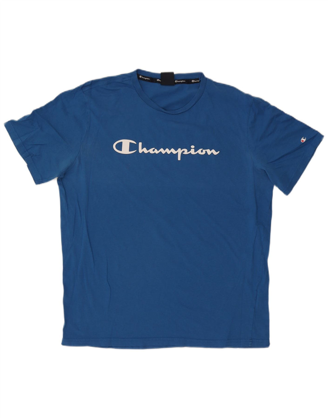 T-shirt grafica da uomo Champion Top 3XL cotone blu