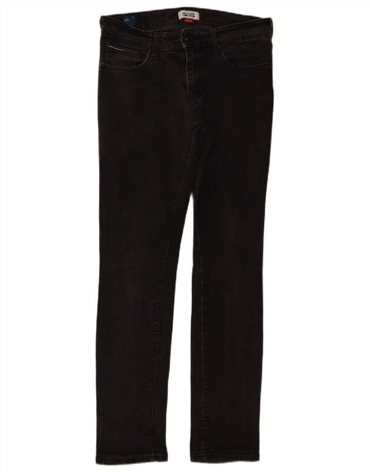 Jeans slim da uomo Tommy Hilfiger W32 L32 cotone nero