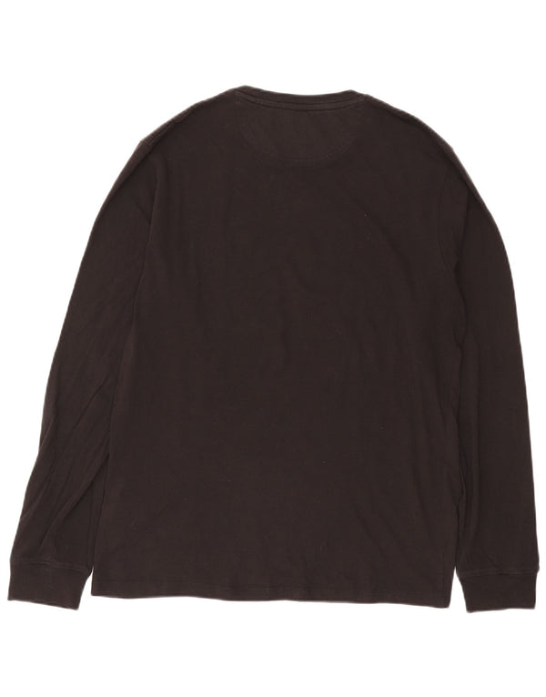 Timberland Maglia da uomo slim fit a maniche lunghe in cotone nero medio
