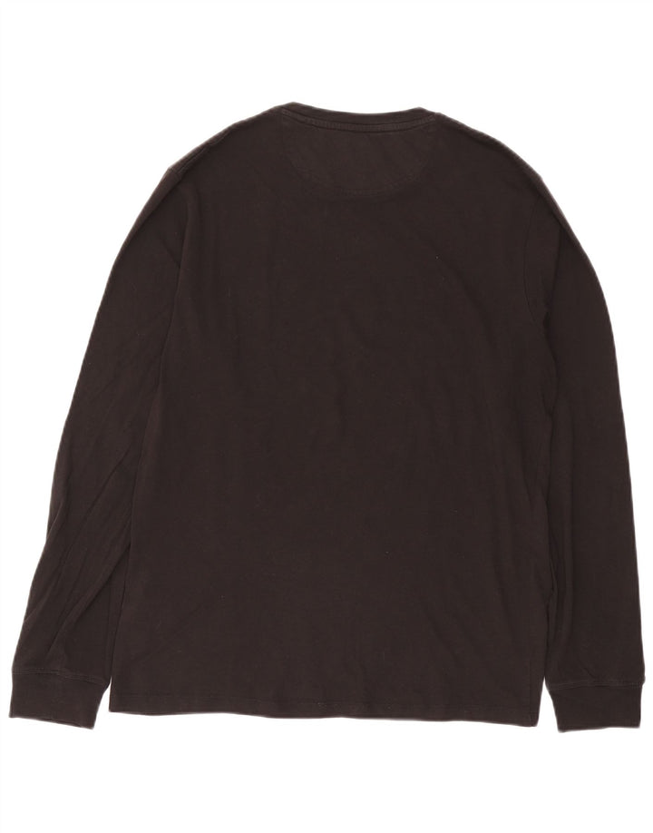 Timberland Maglia da uomo slim fit a maniche lunghe in cotone nero medio