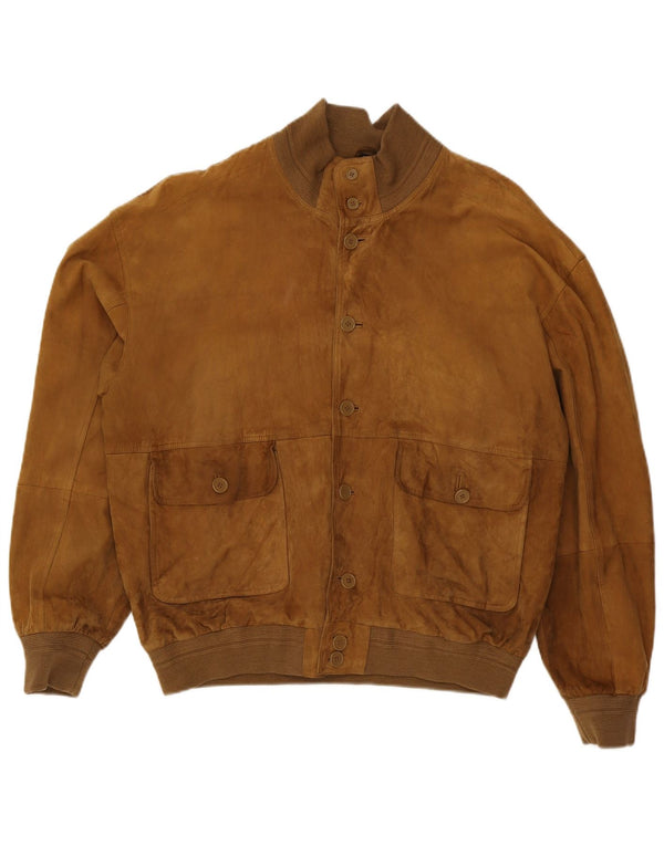 Bomber Uomo In Pelle Scamosciata Conbipel IT 58 XL Pelle Marrone