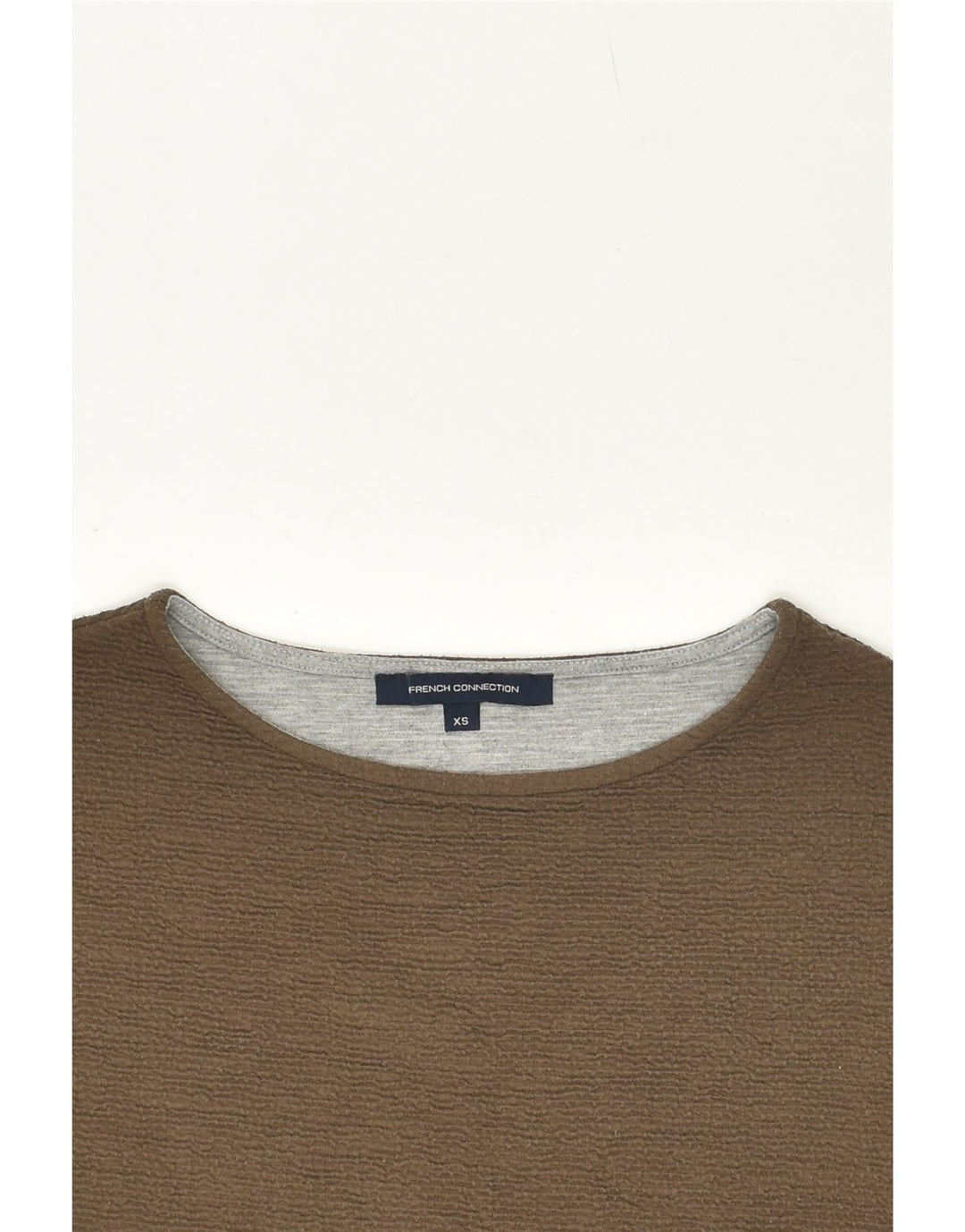 FRENCH CONNECTION Womens Oversized Blouse Top UK 6 XS Brown Polyester | Vintage French Connection | Thrift | Second-Hand French Connection | Used Clothing | Messina Hembry 