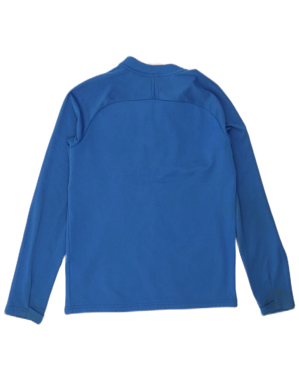 Maglia grafica Nike da ragazzo a maniche lunghe 10-11 anni, colore blu medio
