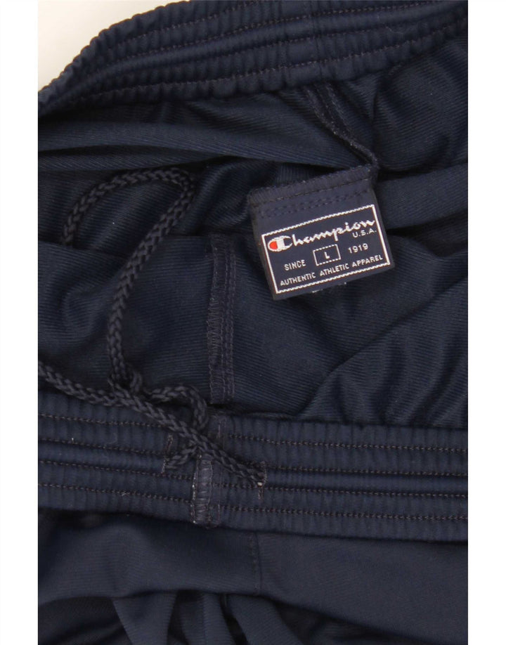 Pantaloni da tuta da uomo Champion Large in poliestere blu navy
