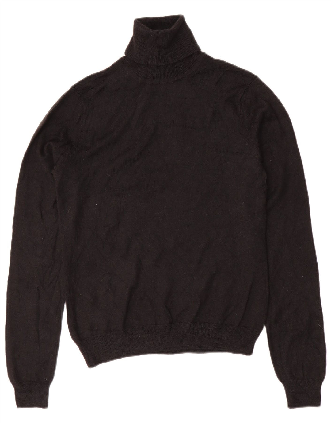 BROOKS BROTHERS Maglione maglione a collo alto da donna UK 10 piccolo nero