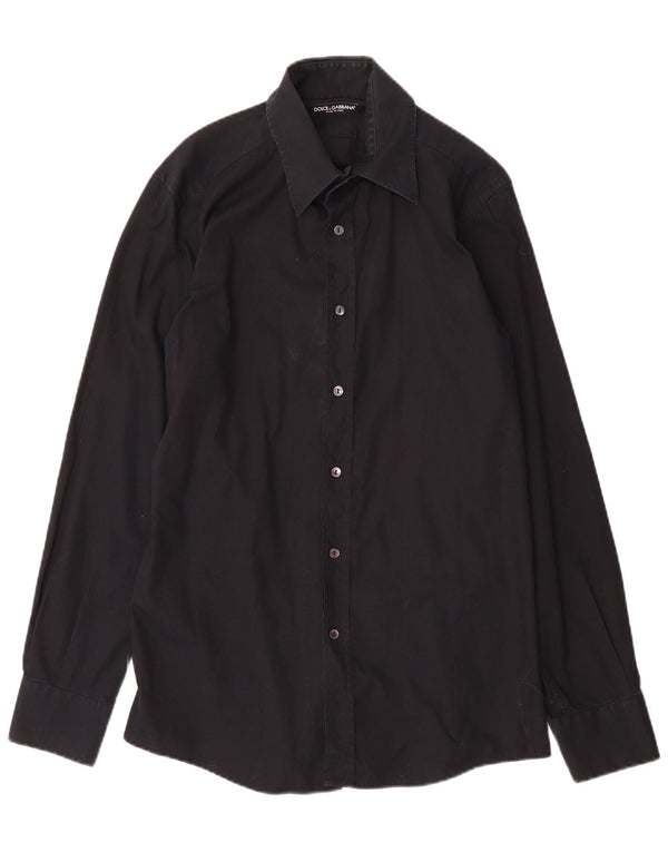 Camicia da uomo Dolce & Gabbana taglia 41 16 grande nera