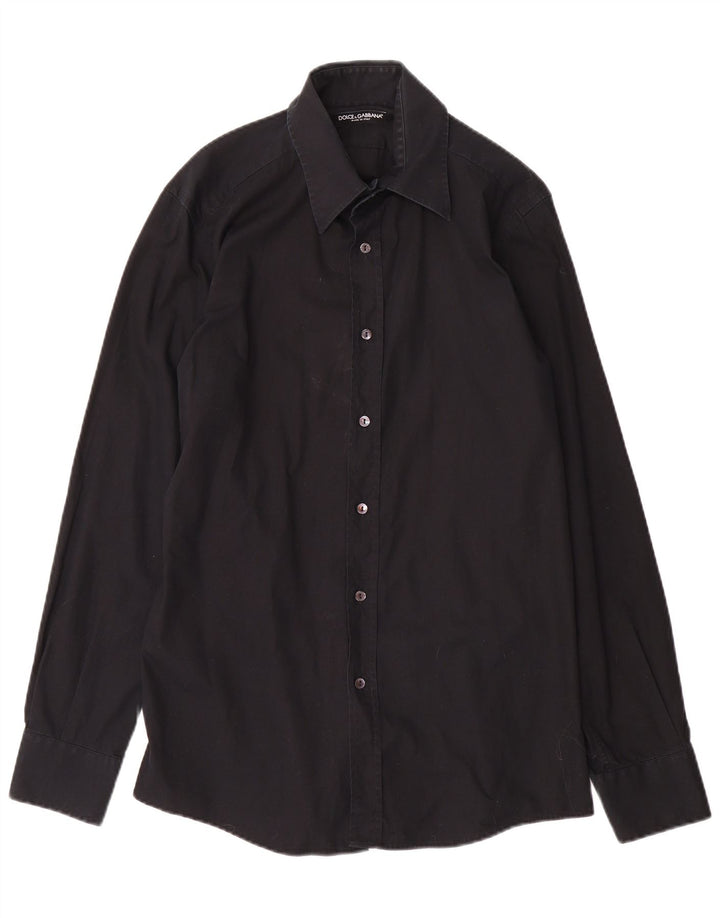 Camicia da uomo Dolce & Gabbana taglia 41 16 grande nera
