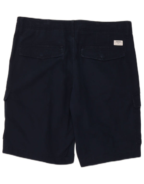 Pantaloncini cargo da uomo Timberland W32 medio cotone blu navy