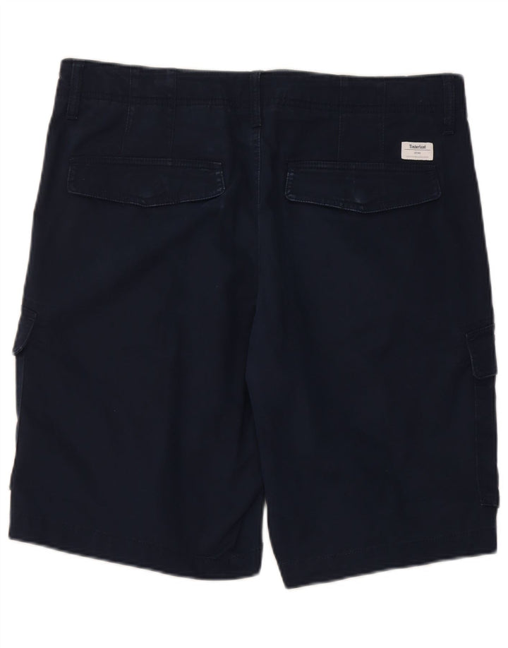 Pantaloncini cargo da uomo Timberland W32 medio cotone blu navy