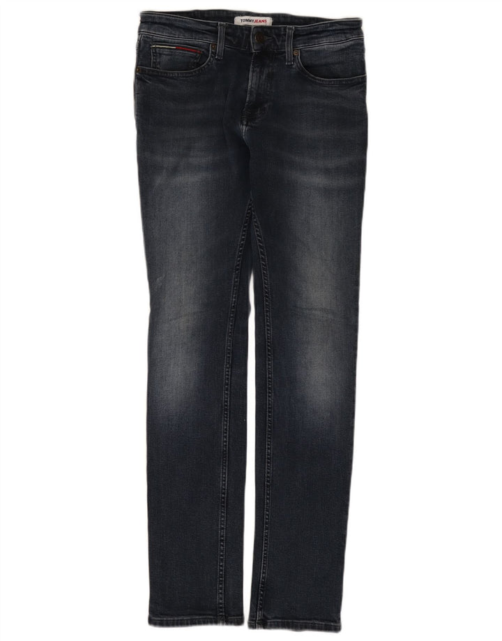 Jeans slim da uomo Tommy Hilfiger W30 L32 cotone blu navy