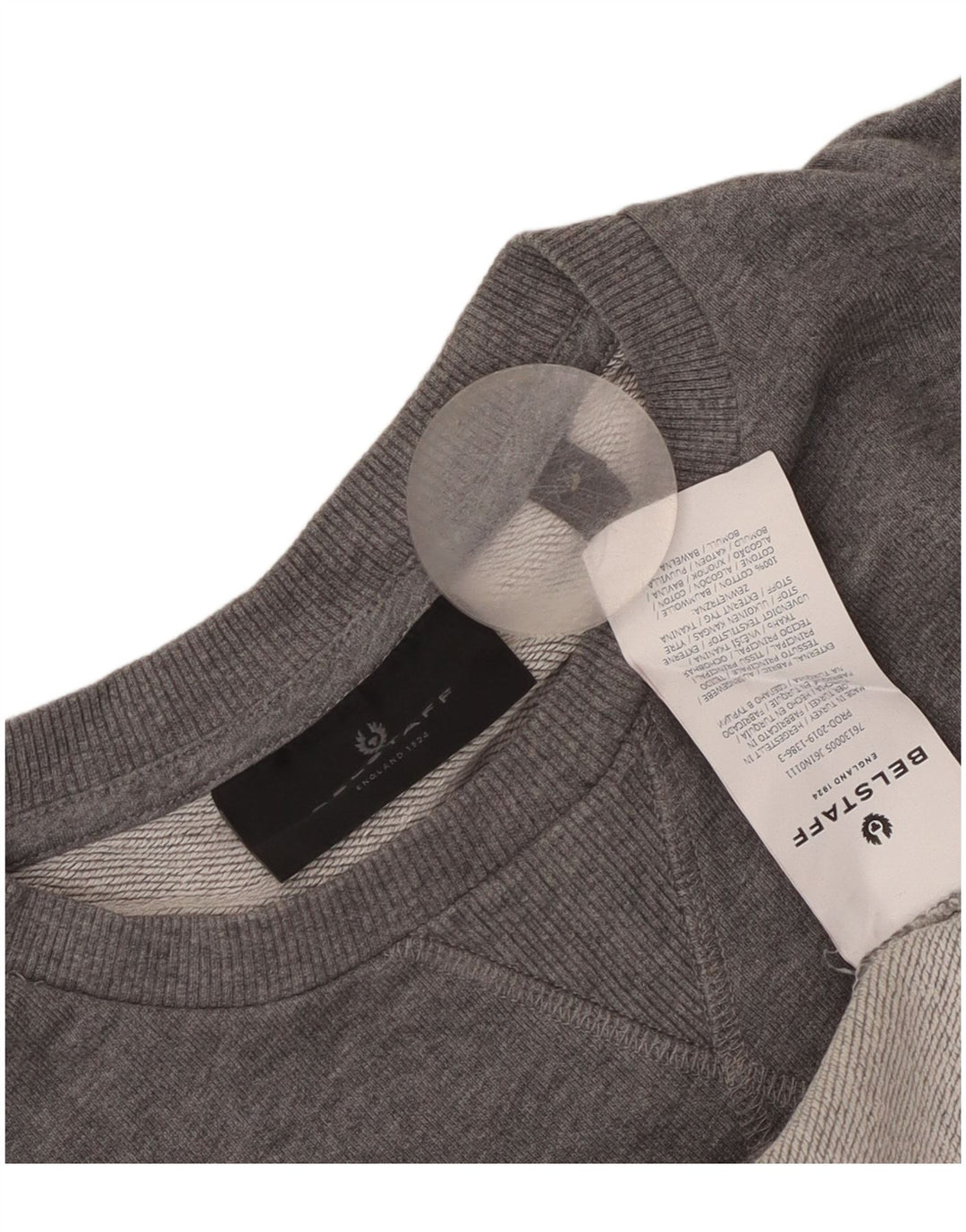Felpa da donna Belstaff Jumper UK 20 2XL Cotone grigio