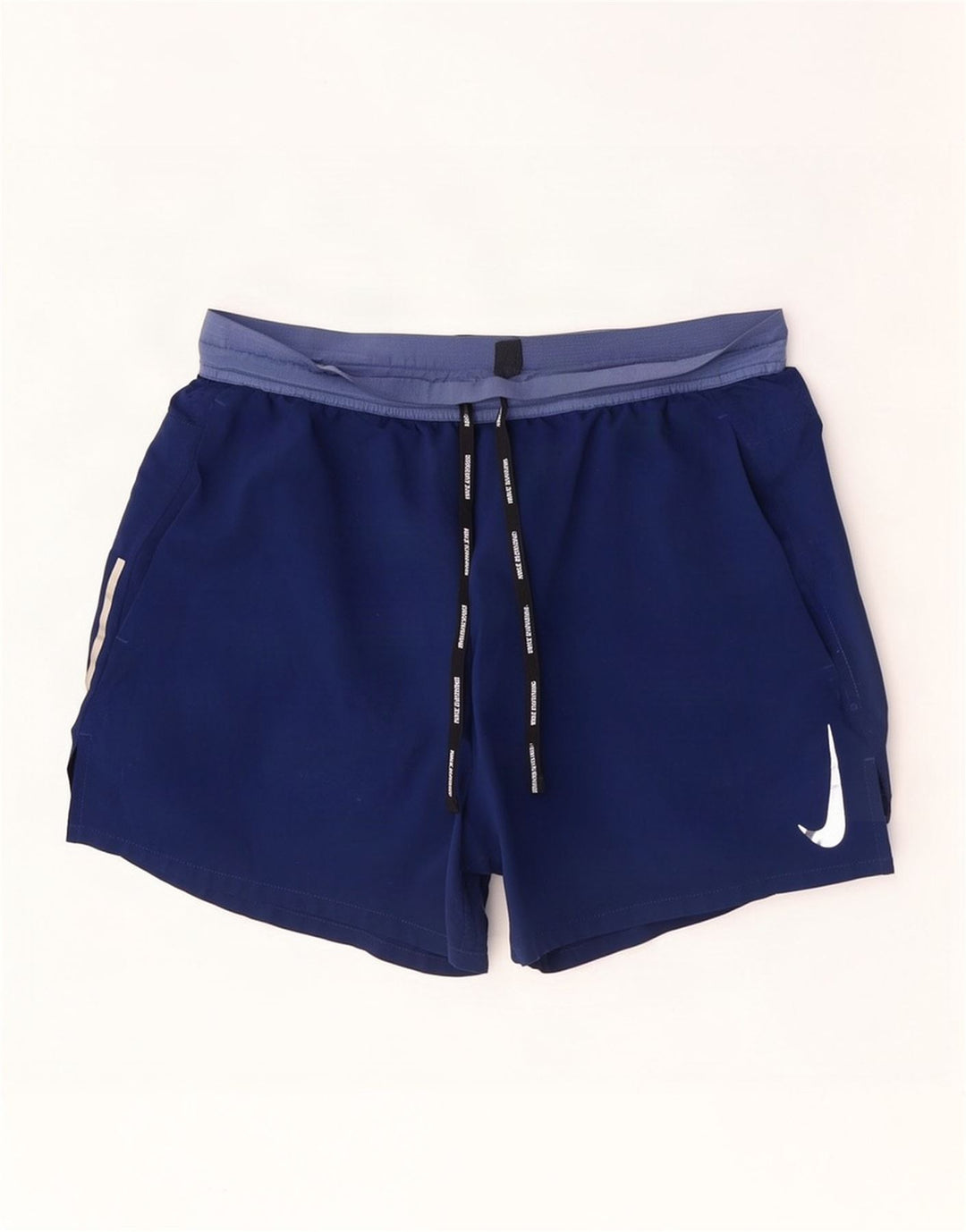 Pantaloncini sportivi Nike Dri Fit da uomo, poliestere color block medio blu navy