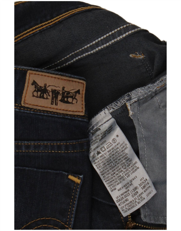 LEVI'S Jeans slim da uomo 628 W30 L34 cotone blu navy