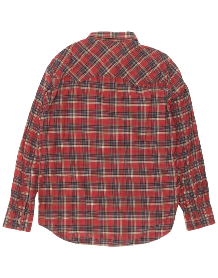 Camicia in flanella vestibilità regolare da uomo Marlboro Classics 3XL a quadri rossi