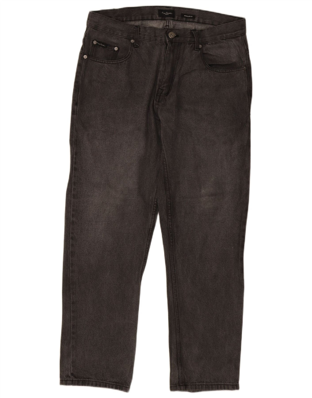Jeans dritti vestibilità regolare da uomo Pierre Cardin W36 L30 cotone grigio