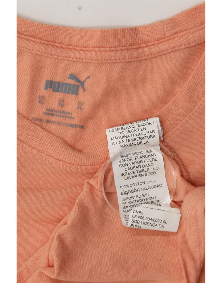 T-shirt grafica da donna PUMA UK 18 XL cotone rosa