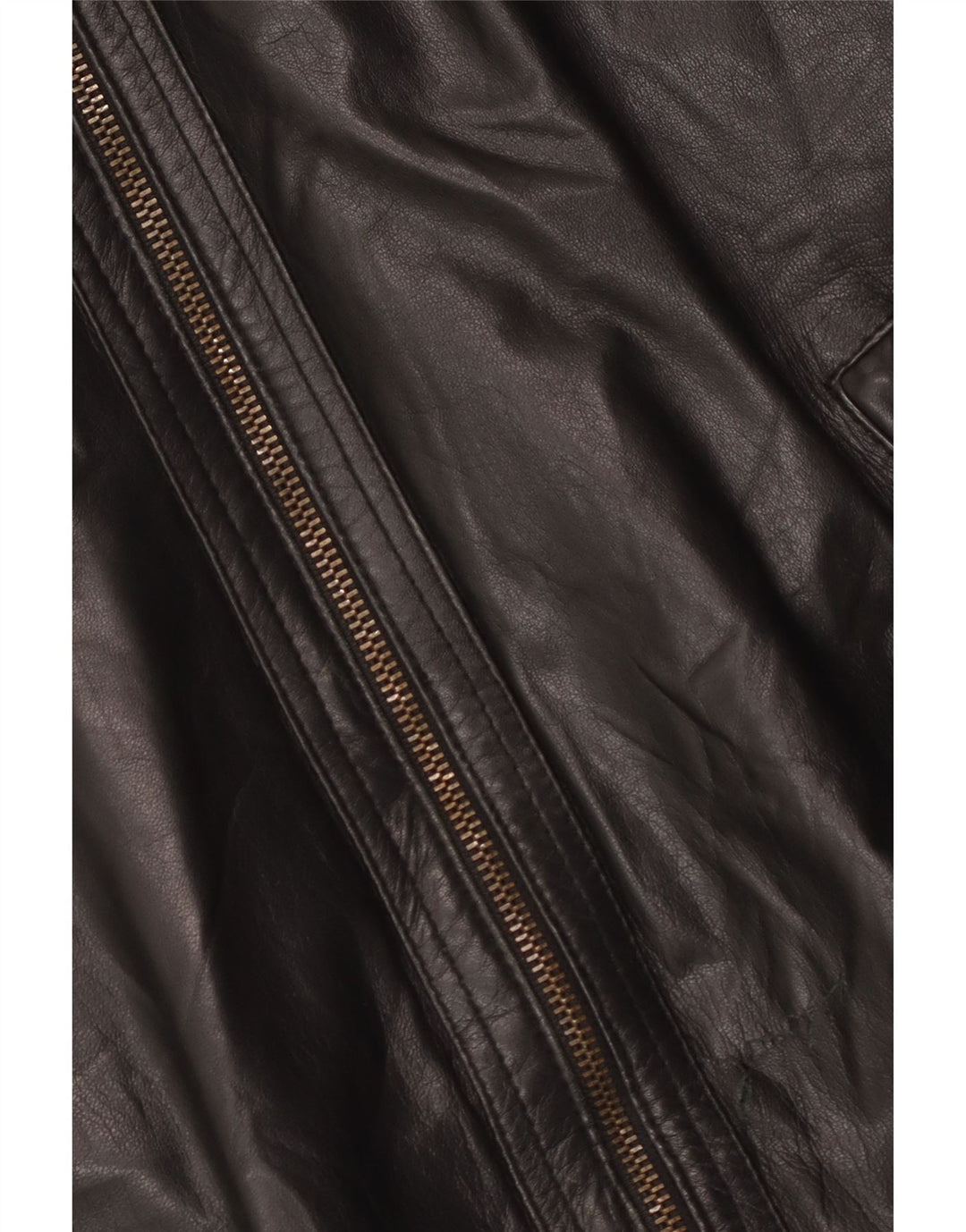Gianfranco Gotelli Giacca bomber da uomo in pelle UK 38 media pelle nera
