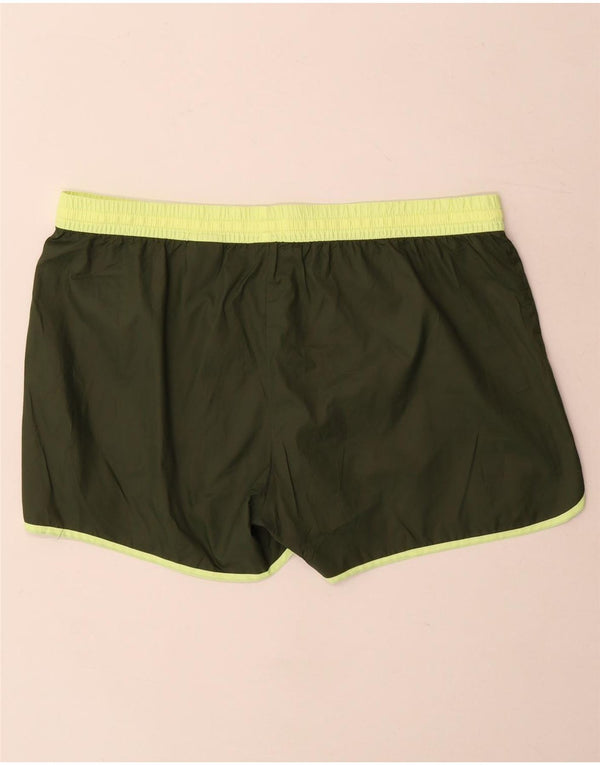 Pantaloncini sportivi Reebok da donna UK 16 Large Khaki Poliestere