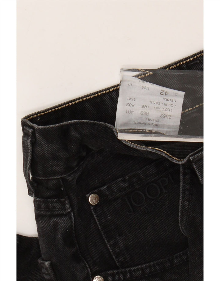 JOOP Jeans affusolati da donna UK 12 Medio W30 L31 Cotone nero