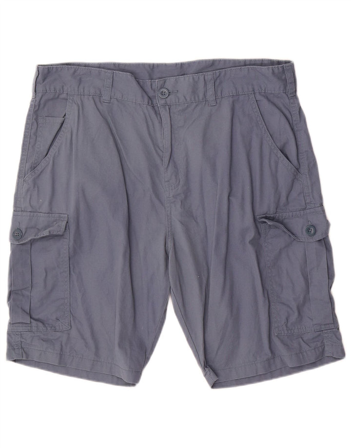 Pantaloncini cargo da uomo Mountain Warehouse W36 Large in cotone blu