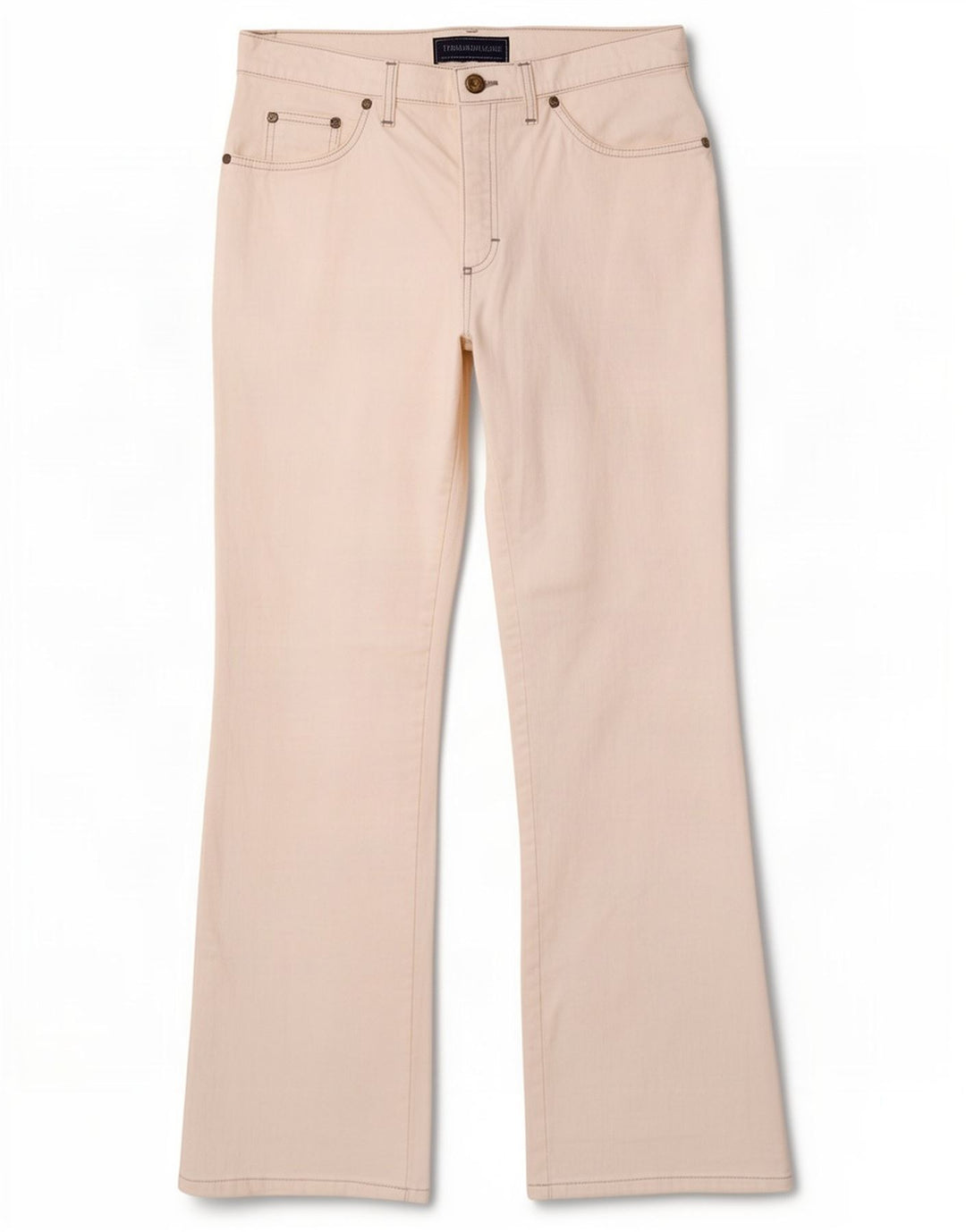 Jeans Bootcut Donna Trussardi W31 L30 Cotone Bianco