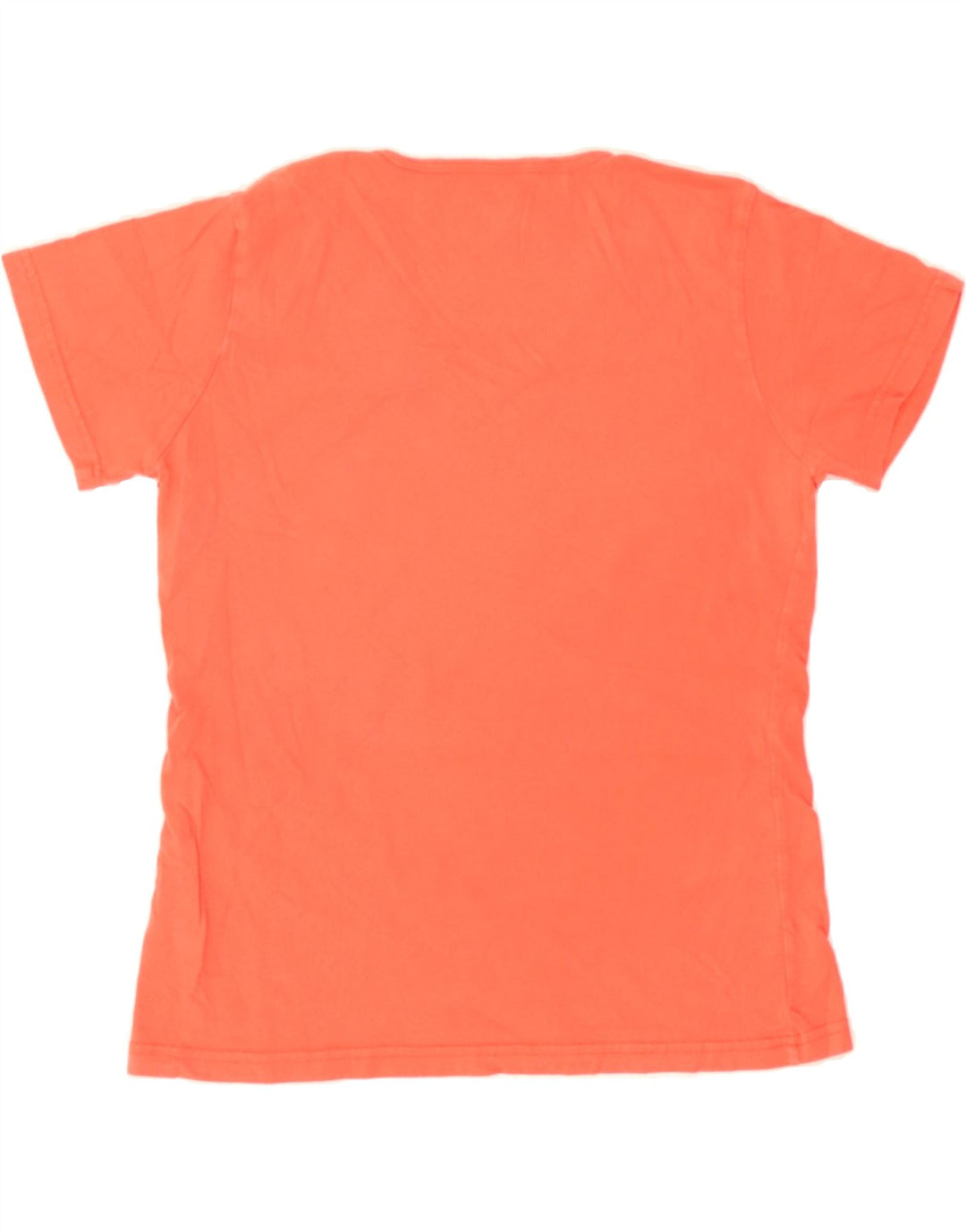 RUSSELL ATHLETIC Womens T-Shirt Top UK 14 Medium Orange Cotton Vintage Russell Athletic and Second-Hand Russell Athletic from Messina Hembry 