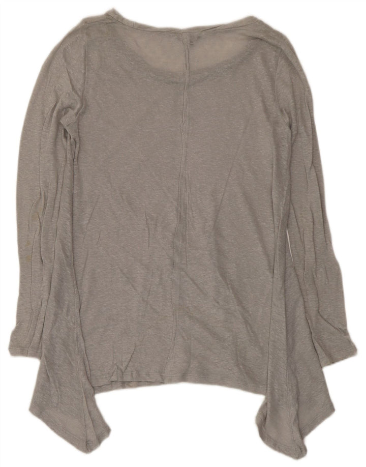 Top tunica asimmetrica da donna Phase Eight UK 10 piccolo grigio