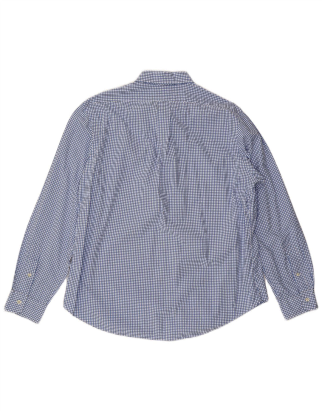 POLO RALPH LAUREN Camicia da uomo su misura XL Blu in cotone a quadretti