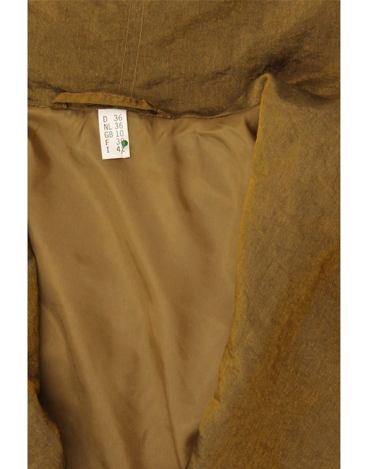 Impermeabile oversize da donna vintage UK 10 piccolo oro